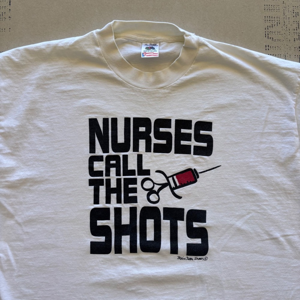 Vintage 90s Nurses Call The Shots Sleeveless T-shirt‎